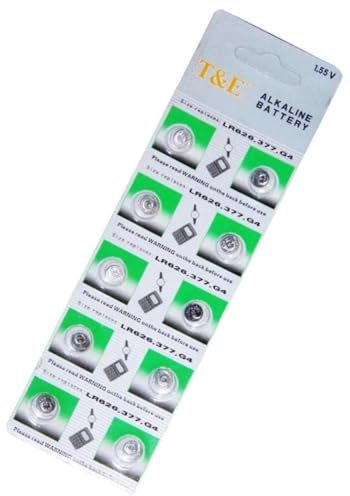 Live-wire-direct AG4 10 batterie a bottone per orologio tipo LR66 LR626 377 CR626SW 1,55V