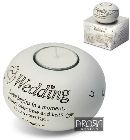 Arora Said with Sentiments Tealight Holder - Wedding