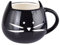Itian Tasse en porcelaine d'animaux de chat, joli bol en céramique, café/thé/lait/eau (noir)