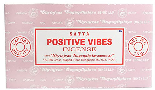 YesMandala Satya Positive Vibes Räucherstäbchen - 12 Packungen x 15 g