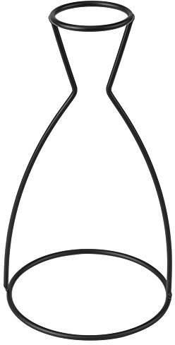 Modern Metal Cube Frame Planter Bowl Minimalist Metal Vase Creative Shapes Black Metal Flower Vase Frame Plant Holder Cafe Home Decor(A)