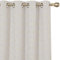 Deconovo 1 Paar Verdunkelungsvorhänge mit Ösen, goldene Rautenmuster, energiesparend, 117 x 183 cm (B x L), Hellbeige