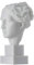 Hygeia Göttin der Gesundheit, Sauberkeit und Hygiene Statue Alabaster 15cm