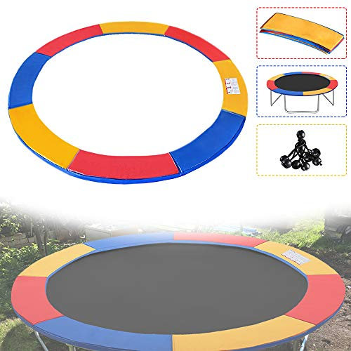 Froadp Ø305cm Trampolin Randabdeckung Reißfest Federabdeckung UV-resistent Randschutz Sicherheitsmatte Trampolinzubehör für Fitness Trampoline Bunt