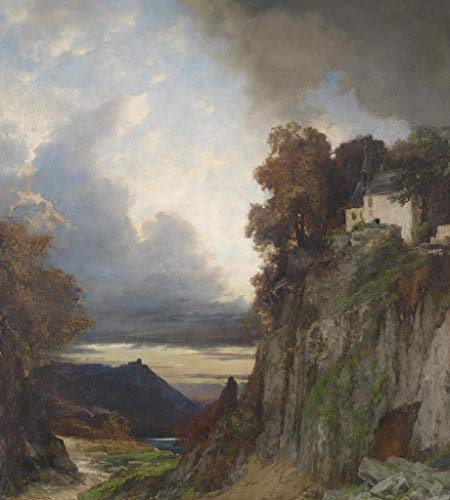 GDNUCLKE Peinture par Numéro Kit,Peinture À Numéro,Peinture Adulte Numero,Tableau Peinture Numero,Peinture par Numero sans Melange-Peinture À L Huile sur Le Lac dans Le