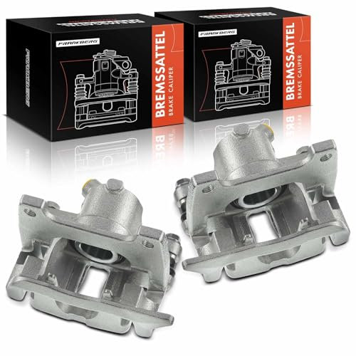 Frankberg 2x Bremssattel Bremszange Vorne mit Halter (Lochabstand Halterung 100mm) Kompatibel mit Fortwo Cabrio 451 Fortwo Coupe 451 Replace# 4514210198