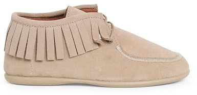 Pisamonas Stivaletti Indianini con Frange per Bambini E Donna Misurare 33 Colore Beige