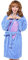 LBBZJM Bademantel Frottier-Kleid Pyjama Frühling Herbst Winter Flanell Tier I-Ah Frauen Robe mit Kapuze beiläufiges Handtuch Bademantel Nachthemd Damen Lange Blaue Roben (Farbe : Eeyore, Size : S)