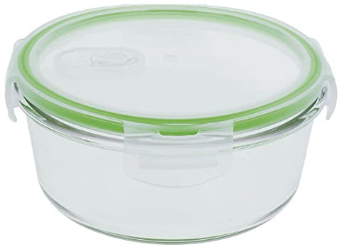 Amig - Contenitore ermetico per alimenti Mod.500 | Contenitore in vetro adatto per microonde, forno, congelatore e lavastoviglie | Facile da pulire | Anti odore | Capacità: 840 ml