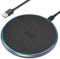 Wireless Charger, 15W Wireless Charging Pad for iPhone 15/14/13/12/11 Pro/Pro Max/XS Max/XR/SE,Samsung Galaxy S22/S21S20/S10/S9/Note10/9, HUAWEI P40/P30, Xiaomi, AirPods 2/Pro/Galaxy Buds- Dark Grey
