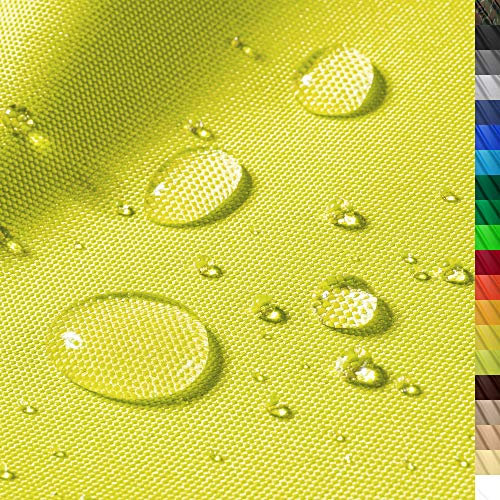 1buy3 – wasserdichter Polyesterstoff “Premium” mit 8.450mm Wassersäule für Zelte, Abdeckplanen, Bezüge, Outdoorbekleidung & Co – Maße 100x160cm – reißfest & pflegeleicht (Farbe 06 / Zitronengelb)
