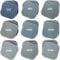 54 Pack Sanding Blocks, 9 Grits from 320 to 3500, Soft Touch Sanding Pads,2 x 2 Sanding Sponge Polishing Pads, for Craft Polishing Repairing,Wood Working,Furniture polishing,Metal derusting