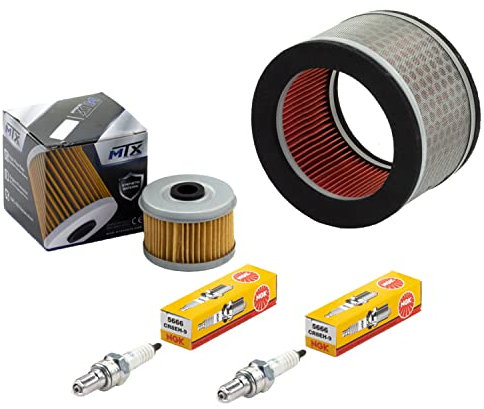 Wartungspaket Luftfilter + Ölfilter + Zündkerzen für Hon da VT 125 C C2 VT125 Shadow JC29 JC31 Baujahr 1999-2008