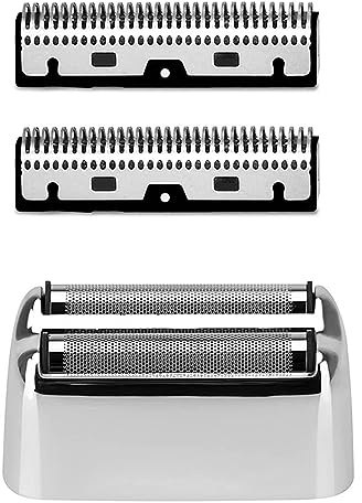 Kaynway Tête de Rasoir électrique pièces, Tête de Rasoir Film et cutter de rechange pour BaBylissPro Barberology Rasoir FX Metal Foil Shaver, FXFS1/FXFS2 Rasoir Shaver (Argent)