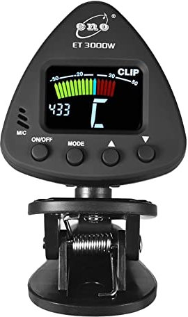 HUIOP Accordeur d'instruments à Vent Tuner Acc, ET 3000W accordeur d'instruments à Vent Prend en Charge Les Modes de réglage Micro et Clip pour Saxophone Clarinette Trompette flûte