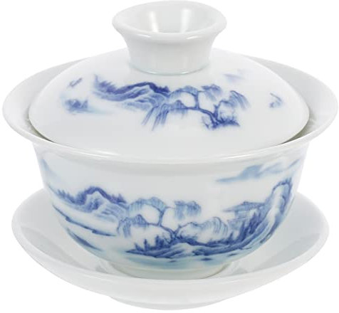 UPKOCH Kerntyp Keramische Teetasse Mit Deckel Und Untertasse Traditionelles Chinesisches Teegeschirr Für Teeliebhaber Im Home Office Für Besondere Anlässe