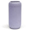 Suanti Vase à fleurs décoratif, 28 cm, grand vase moderne avec bordure argentée lilas, formes uniques, pour la décoration de la maison, du bureau, décoration de table, durable, étanche, DIY (violet)