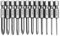 Mesee 12 Punte per Cacciavite a Croce Phillips Magnetiche PH00 PH0 PH1 PH2 con Asta Esagonale da 6.35mm, 50 mm Punte Cacciavite Gambo Esagonale in Acciaio S2 Accessori per Utensili Trapano Elettrici