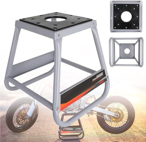 JFG RACING Bequille Moto Cross,Support de Moto Amovible Universel Antidérapant Table Elevatrice pour Dirt Pit Bike Enduro Supermoto Motocross