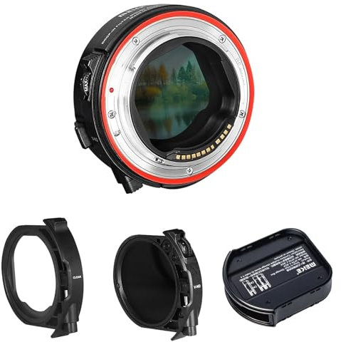 Meike Mk-Eftr-C-Drop-In-Filter-Vnd Und Löschen Von Filter Metall Auto-Fokus-Mount-Adapter Mit Filterspeicherbox Für Canon Ef Zu Canon EOS R Rp R5 R6 R7 R10 C70 Caneras