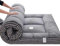 Skin Friendly Japanese Futon Mattress Floor Mattress, Foldable Mattress, Roll Up Mattress Tatami Mat, Thick Folding Sleeping Pad Breathable Floor Lounger Guest Bed for Camping Couch ( Color : GRAU , S