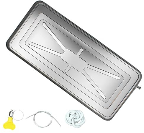 DJJYCTNM Outdoor Stainless Steel Universal AC Drip Cushion Water Collecting Drainage Pan, No Leak HVAC Units Drip Tray with Drain Kit, For Window AC and Mini Split Units (Size : 100 * 47cm/39 * 19in)