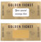Cappstan UK Premium Golden Ticket Überraschungs Rubbellose | Vielseitige Karte | Ideale Überraschungs-Geburtstagskarte | Trauzeuge-Vorschlag oder Schwangerschaftsankündigung (Gold - Englisch)