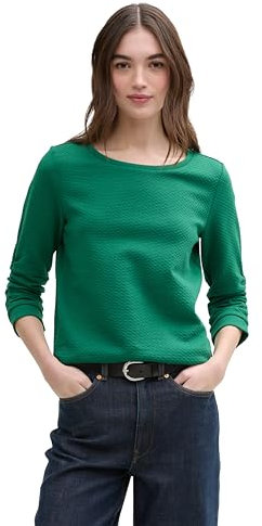 TOM TAILOR Denim Damen 1039979 Sweatshirt, 14581-Luscious Pine Green, XL