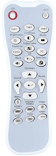 New GT1080 Replacement Remote Control Compatible for Optoma Projector HD-26 GT1080 HD-141X HD-143X HD-142X HD-146X HD29DARBEE HD29DARBEE GT1070X DH1008 HD141X HD37 HD200D HDF536 HDF537ST EH200ST