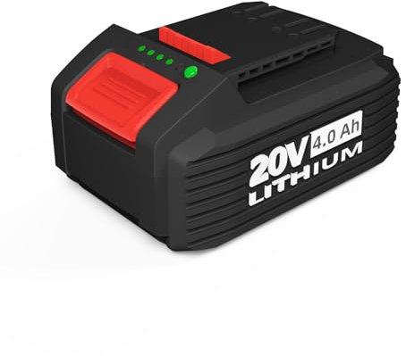 ZKH 20V Original Akku - 4.0AH Lithium-Ionen-Akku mit Batterieanzeige, ECP Technologie, Sicherer, längere Laufzeit, Original Akku für ZKH 20V Elektrowerkzeuge-Winkerschleifer/Schlagschrauber
