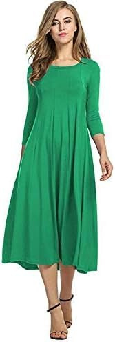 Shop Nova® WOMENS LADIES PLAIN JERSEY SWING DRESS CASUAL LONG SLEEVE MIDI DRESSES SKATER (Jade Green, 12)