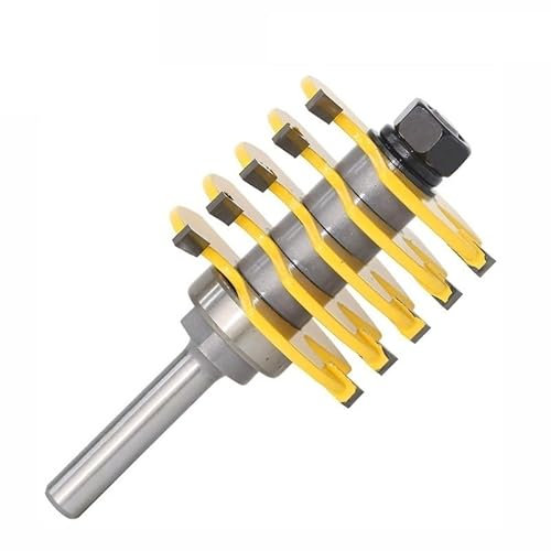 1pc 8mm Shank 3 Teeth Adjustable Finger Joint Router Bit Tenon Milling Cutter Industrial Grade for Wood Tool MC02038