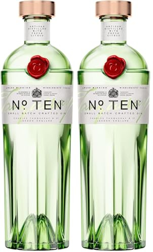 Tanqueray No. TEN, Gin Ultra-Premium pluripremiato, 47.3% vol, 70 cl (Confezione da 2)