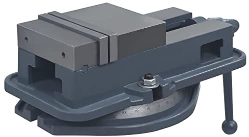 qohoio Turntable Vice Machine Cast Iron 160 mm-Precision Milling Machine Vise Swivel Base Clamping Vise Scale Bench Vice Clamp for Milling Drilling Machine Precision Parts Finishing
