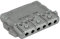 TECHZOCO Repartidor de 4 Salidas TDT y Sat, Repartidor Antena 4 direcciones, 9/7,5dB, Incluye Paso de Corriente DC, Conexión Tipo Brida (EasyF), Apto para TDT-Sat (5-2400MHz), 4 Salidas