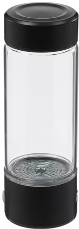 Wasserstoff Wasser Generator Flasche tragbare Hydrogen Water Wasserstoffbecher wasserflasche für gesundes Trinkwasser tragbarer wasserstoff wasserbereiter aus Glas USB Aufladung 5V 420ml