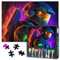 Jigsaw Puzzles 1000 Pieces for Adults, Challenging Neon Astronaut Puzzles Rompecabezas Para Adultos Impossible Hard Difficult Challenging Puzzles for Adults Educational Games 20x28 inch