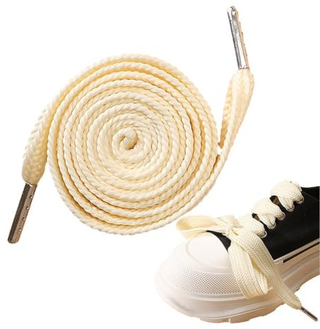 Cordones de zapatillas de zapatillas planas, cordones de zapatillas para hombres | Cadenas de zapatos planas de 2.2 cm de ancho con cabeza de metal para la juventud | Accesorio de zapatos para mujeres