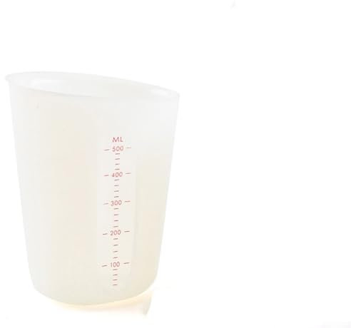 Tazas medidoras de silicona portátiles de diseño inteligente para todas tus necesidades de manualidades, incluyendo resina y mezcla de pegamento (500 ml)
