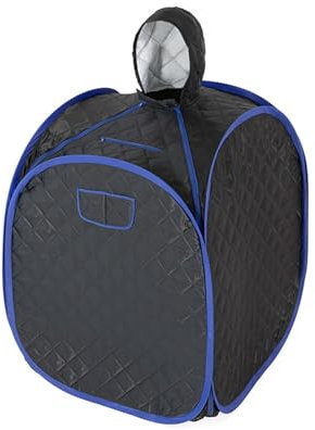 Heimsauna, Tragbares Dampfsauna-Zelt, SPA-Raumbox ohne Dampfgarer for eine oder zwei Personen, wichtsverlust, Ganzkörper-Schlankheit,Sauna bequemer genießen(1 person black)