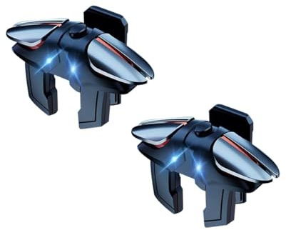 RuiJOTWAT Mobile Game Controller 4 Trigger Spelplatta Mobil Spelknappar, Kompatibel med Android iOS