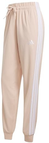 adidas Women's Essentials 3-Stripes Jogger Pants, Blush pink/White, S