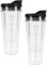 for Ninja Blender Cups, 2pcs Blender Cup with Lids, Blender Replacement Parts for Ninja Blender BN750UK BN800UK BN495UK CB350UK CB150UK CB100UK