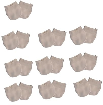 HNULGVI Half Sole Dance Shoes Chaussettes mi-tricotées for Filles, Chaussures de Gymnastique Rythmique, Chaussettes Danse, Yoga for pour Le Ballet(10 Pair,XS)