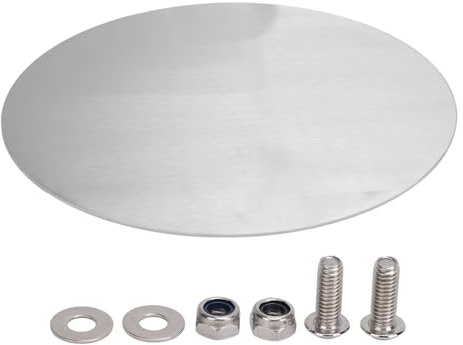 Motorcycle Oval Racing Number Plate, Universal Aluminum License Plate, 2.5mm Thick Brushed Finish Rustproof DIY Customizable Oval Number Board for Motorcycles, Bikes, and Racing (Silver)