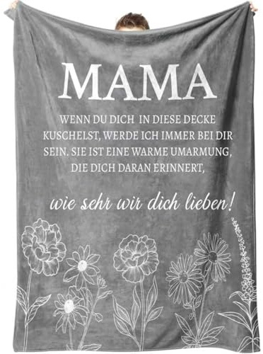 Asseourc Mama Geschenk, Umarmung Decke Geschenke für Mama zum Geburtstag Weihnachten, Geburtstagsgeschenk Ostergeschenke für Mutter