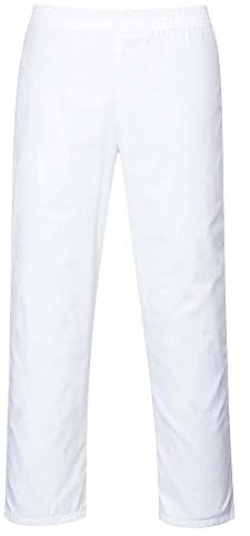 Portwest Bakers Trouser, Size: S, Colour: White, 2208WHRS