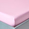 HOMESCAPES Drap Housse 90x190 cm, Bonnet 30 cm et Jupe élastique, 100% Coton égyptien 200 Fils, Coloris Rose