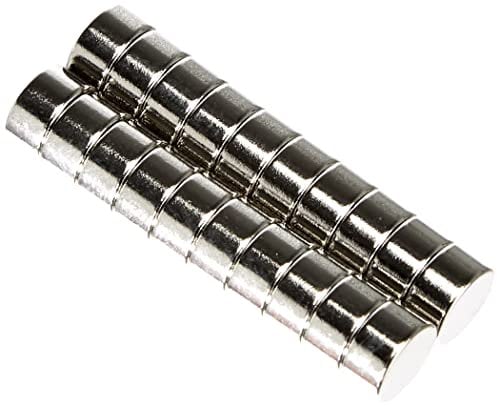 First4magnets F643-25 6mm Durchmesser x 3mm Dicker N42-Neodym-Magnet-0,9kg Anziehungskraft, 20er packung