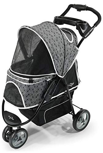 GEN7PETS Promenade Haustier-Buggy, Onyx, Schwarz